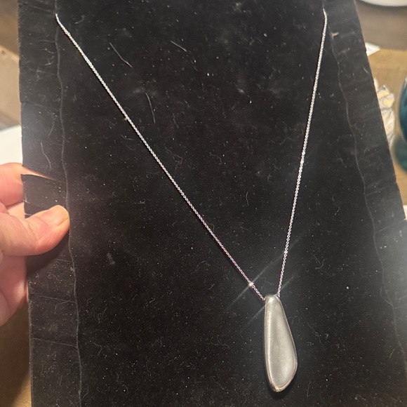 J. Jill Silver Tone Teardrop Pendant Necklace - Picture 3 of 8